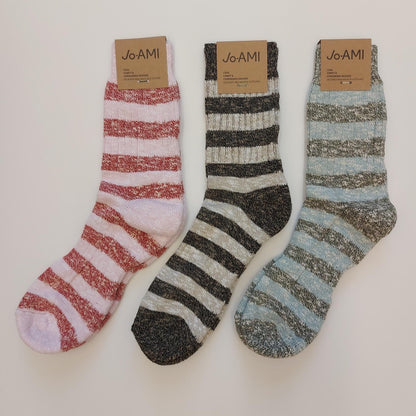 CHUNKY SOCKS PINK/RED 4-7