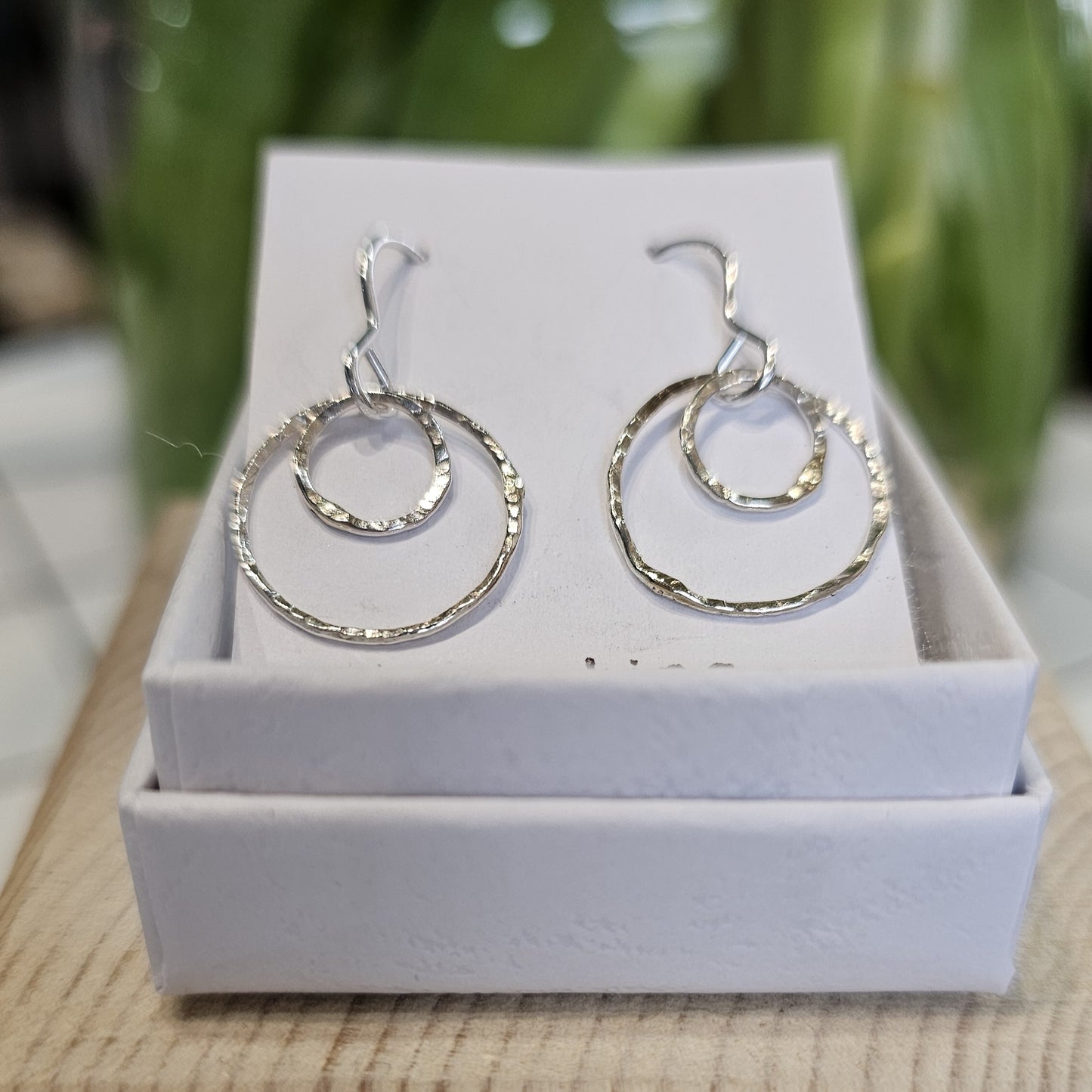 DOUBLE CIRCLE HOOK EARRINGS