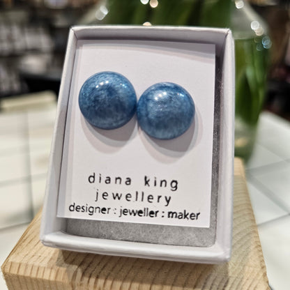 LIGHT BLUE DOME STUDS