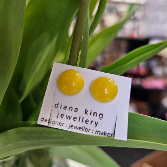 YELLOW PUFF RESIN DOME STUDS