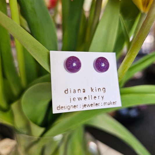 PURPLE SMALL DOME STUDS