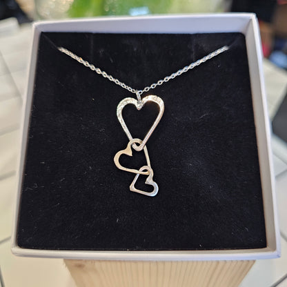 TRIPLE HEART NECKLACE