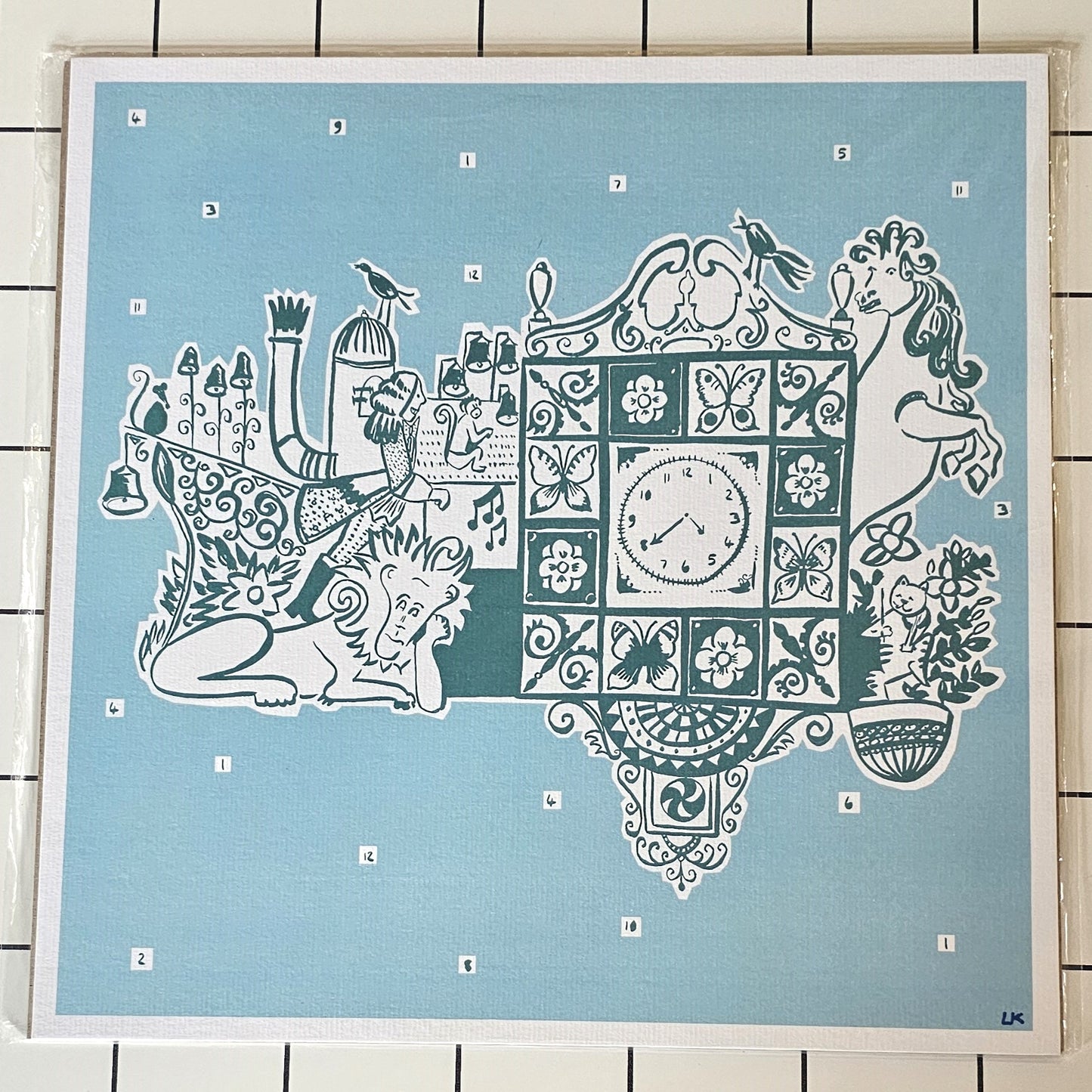 WELLGATE CLOCK PRINT