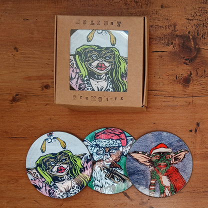 HOLIDAY GREMSTERS COASTER SET