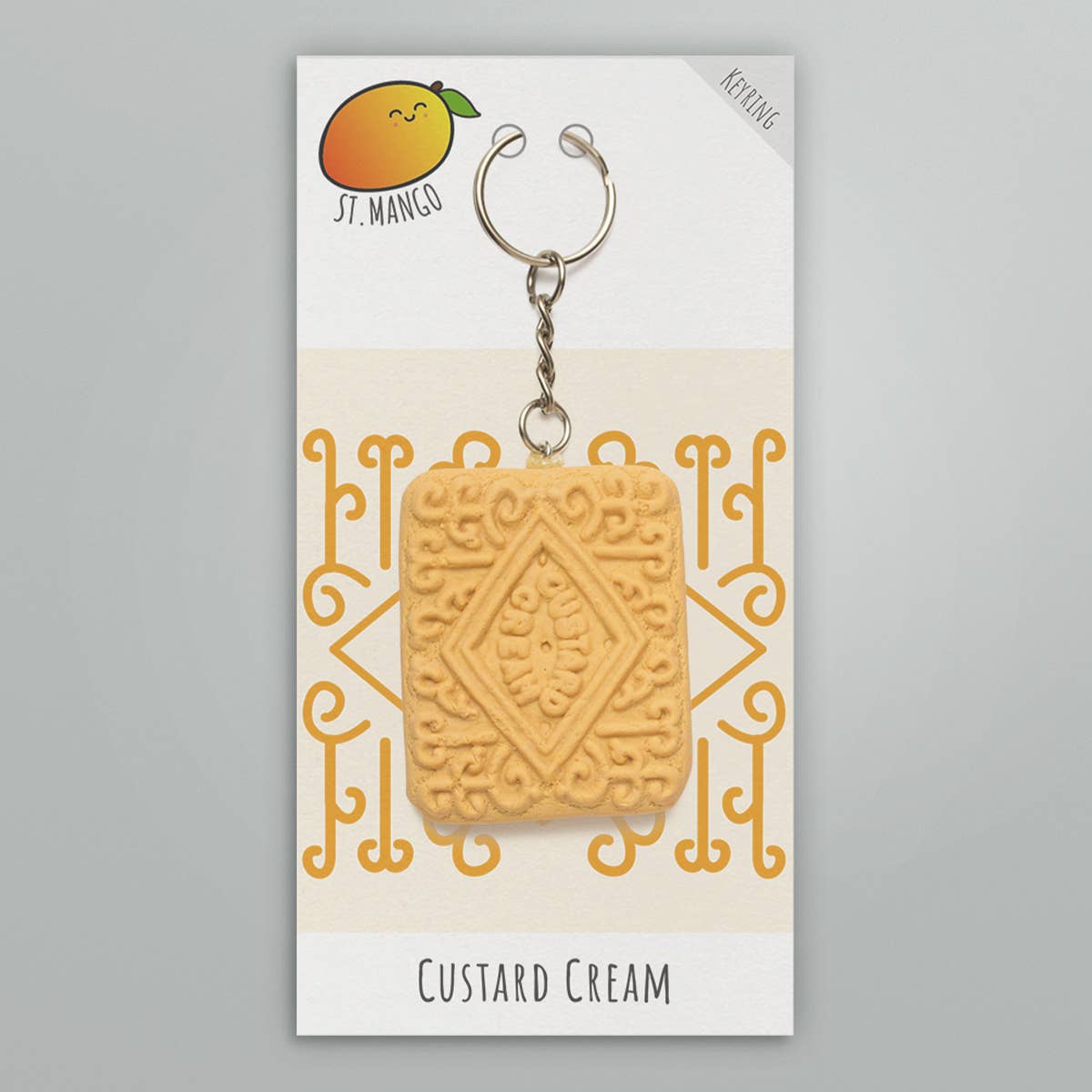 CUSTARD CREAM KEYRING