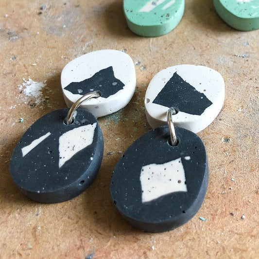 TERRAZZO PEBBLE DROP EARRINGS