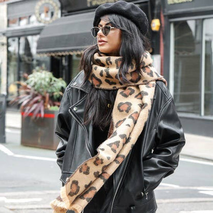 LEOPARD PRINT SCARF