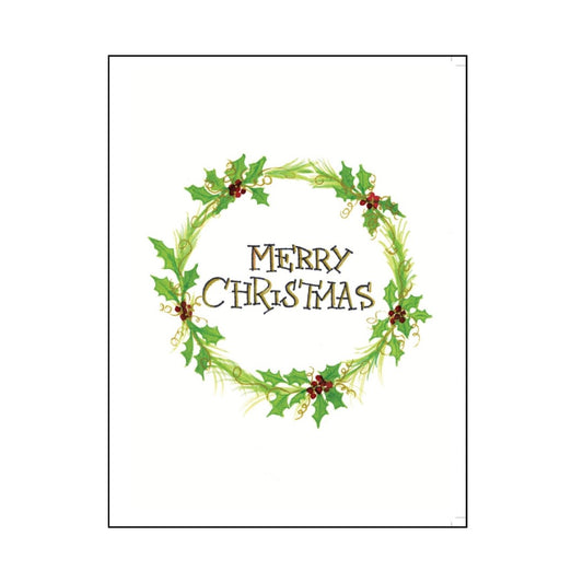 WREATH CHRISTMAS CARD