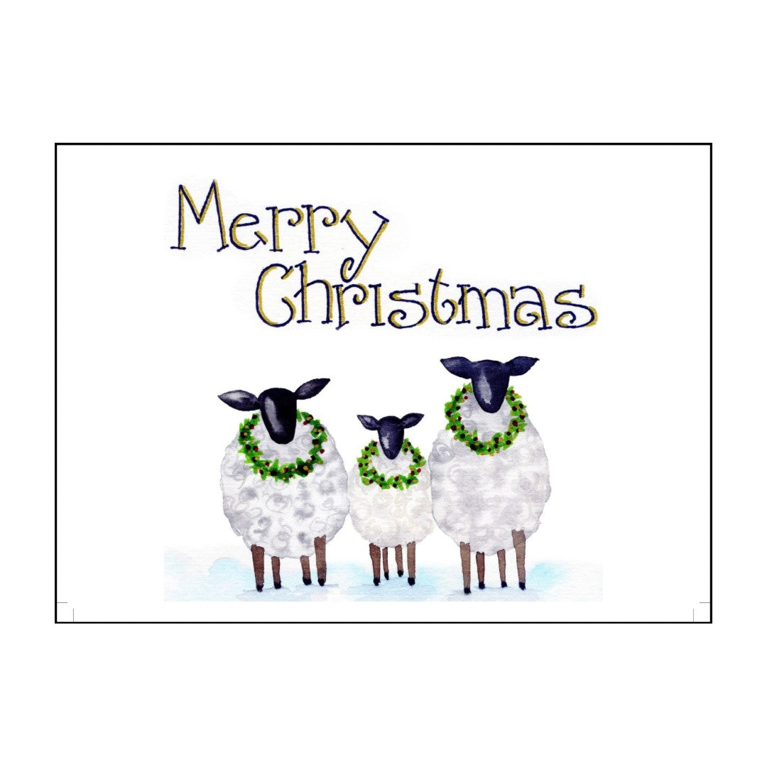 SHEEP CHRISTMAS CARD