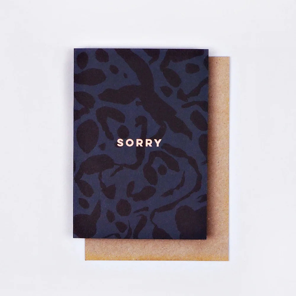 INKY SORRY CARD