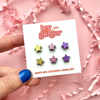 GOLD STAR MINI STUDS