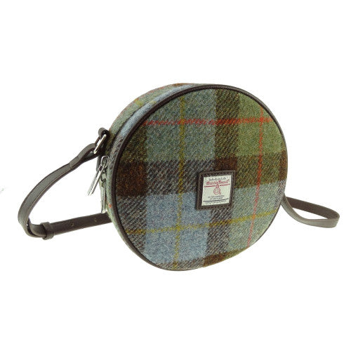 HARRIS TWEED - ROUND BAG - MACLEOD TARTAN