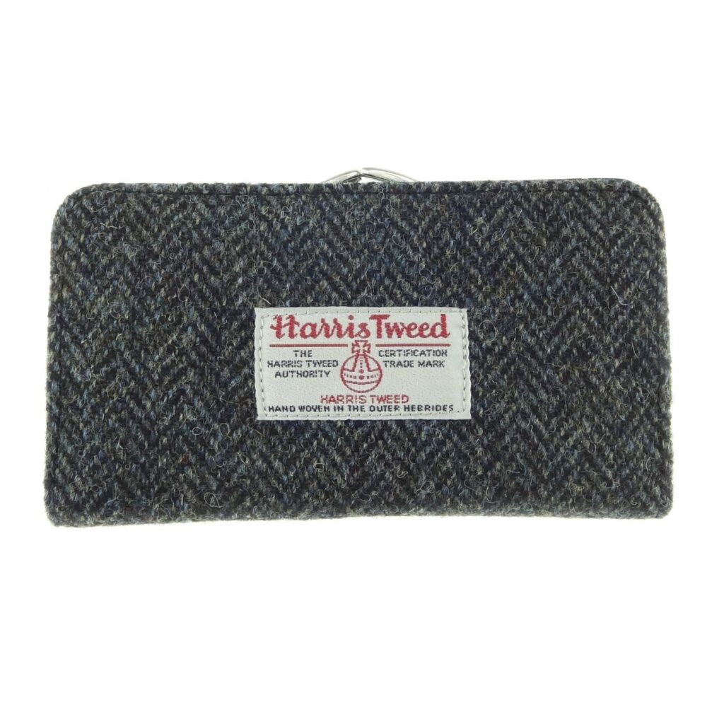 HARRIS TWEED - LONG PURSE - CHARCOAL