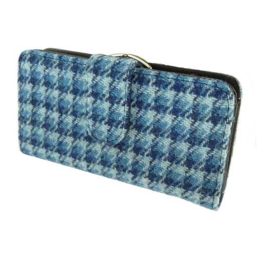 HARRIS TWEED - LONG PURSE - BRIGHT BLUE