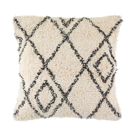 BERBER STYLE DIAMONDS TUFTED CUSHION