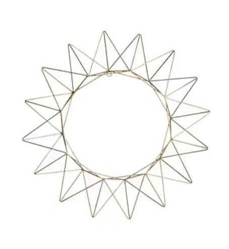 TALINI WREATH - ANTIQUE BRASS