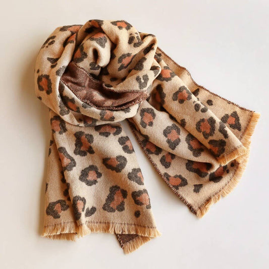 LEOPARD PRINT SCARF